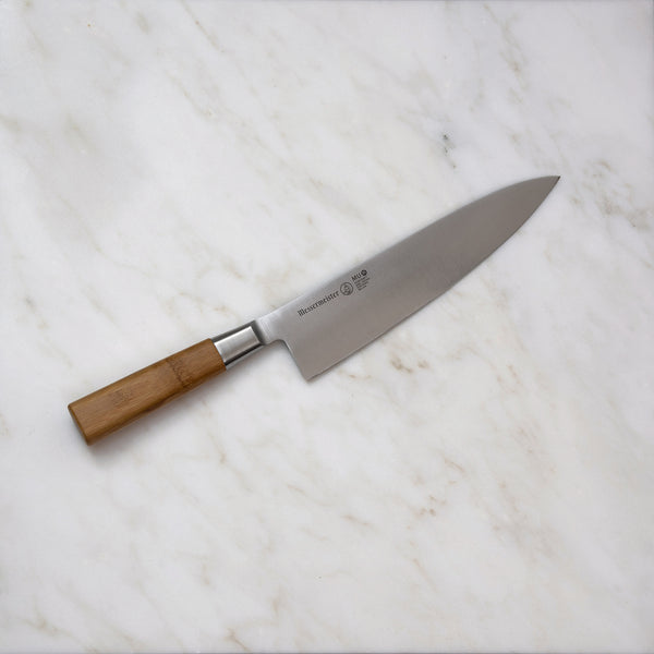 Buy online & save Mu Bamboo Chef's Knife 8 Inch (20.3cm) |Messermeister |BEON.COM.AU 5001 2         Four Seasons 2 Inch Garnishing Knife The Messermeister Four Seasons 2 Inch Garnishing Knife is ideal for intricate cuts and carving details into small fruits or vegetables. This knife has a stamped, curved blade making it a great utility for managing cuts and garnishes for rounded ... Messermeister at BEON.COM.AU