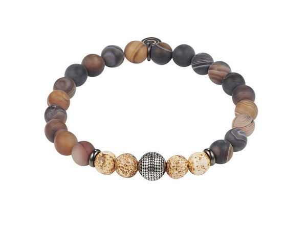 Buy online & save Brown Earth Beaded Bracelet |Cudworth |BEON.COM.AU Men’s Beaded Bracelet from Cudworth Jewellery range featuring: - Brown Earth Agate beads with Stainless Steel + feature beads - One size fits all stretch inner core - Comes in official Cudworth gift pouch. See our Men's Beaded Bracelets collection for more new colours. Bracelets Cudworth at BEON.COM.AU