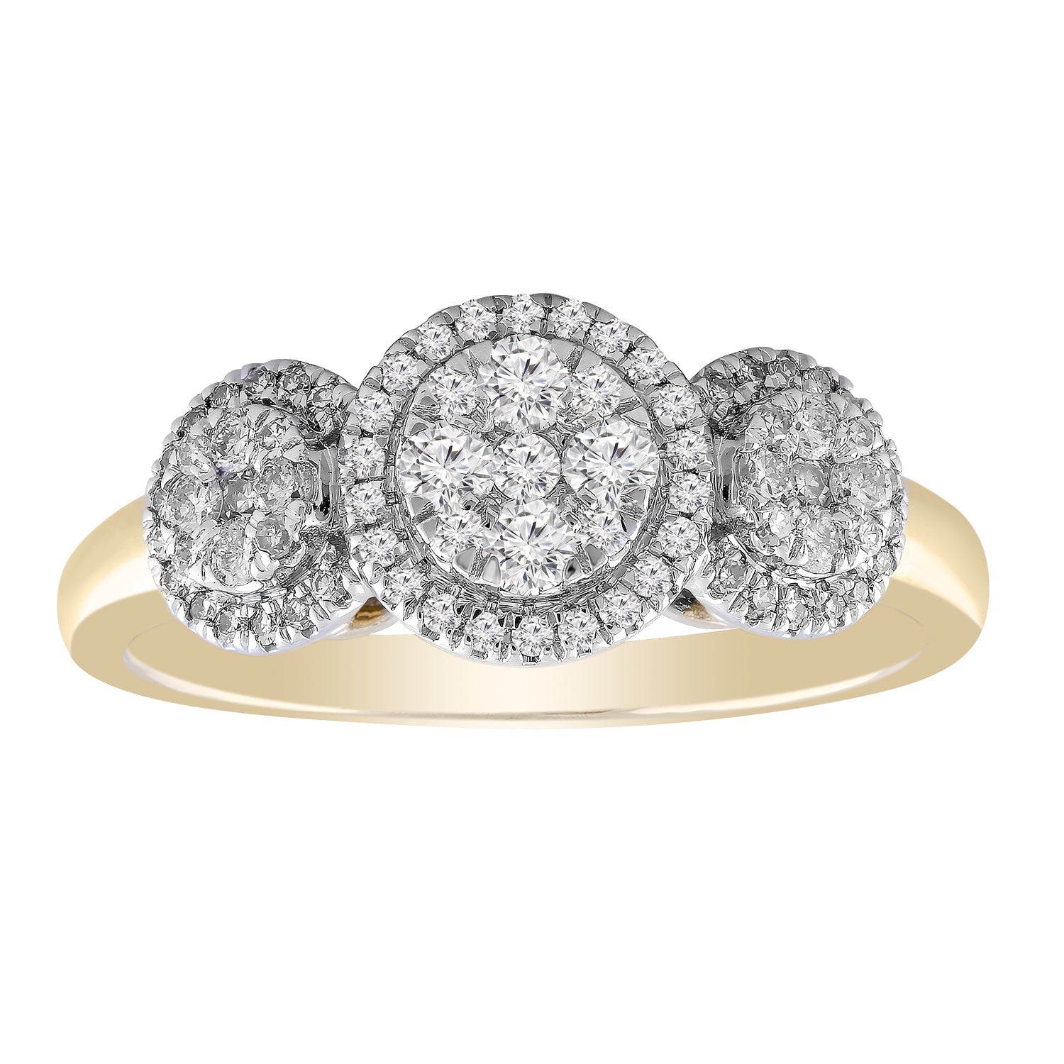 Ring with 0.5ct Diamond in 9K Yellow Gold