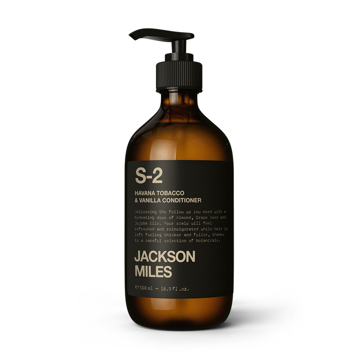 Buy online & save S-2 Havana Cigar & Vanilla Thickening Conditioner 500ml |Jackson Miles |BEON.COM.AU About Key Ingredients Ingredients Delivering the follow-up you need with a hydrating and growth-promoting dose of Almond, Grape Seed and Jojoba Oils. Your scalp will feel refreshed and reinvigorated while hair is left feeling thicker, thanks to a careful selection of botanicals. Sweet Almond Oil,... Jackson Miles at BEON.COM.AU