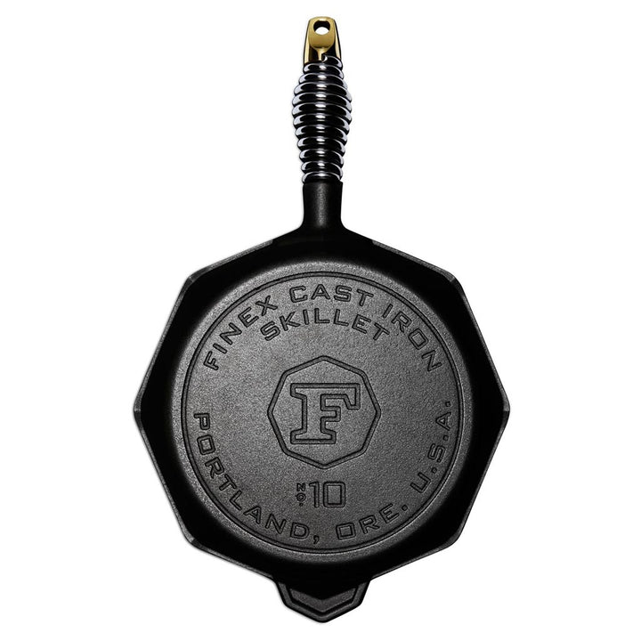 Buy online & save Finex 10 Inch Cast Iron Skillet |Finex |BEON.COM.AU Designed to be the most loved piece in your kitchen, destined to be an heirloom. Heavy-gauge cast iron forms a foundation for even cooking across any heat source. Stainless-steel “Speed Cool” handles, our patented octagonal shape, machined cooking surface and more come together to create a skille... Finex at BEON.COM.AU