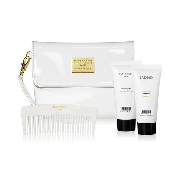 Buy Balmain Paris White Patent Cosmetic Bag (Limited Edition) | Balmain Bags | by Balmain Paris Hair Couture at BEON.COM.AU