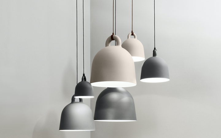 NORMANN COPENHAGEN | Bell Lamp - Sand (Multiple Sizes) | Ceiling Pendants | BEON.COM.AU