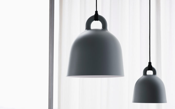 NORMANN COPENHAGEN | Bell Lamp - Grey (Multiple Sizes) | Ceiling Pendants | BEON.COM.AU