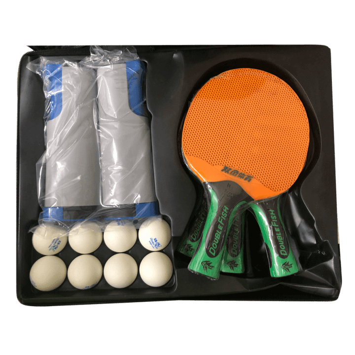 Buy & Save on Ttw Exterior 4 Player Set | TTW Exterior 4 Player Set Ê ÊTTWÊ Exterior 4 Player Bat SetsÊ 4 x Rackets Durable for the outdoor conditionsÊ Gives Strong Traction to enhance your ability toÊ Spin the Table Tennis Ball.ÊWestern Handle for a firm grip. 8 x Table Tennis BallsÊ 1 x Retractable Net And Post Set ( Easily removed from the Table as required ) Comes with aÊ zip cover to hold all these items. The colour of the bats may vary.Ê See additional imagesÊ Ê Ê | Table Tennis World Australia at BEO