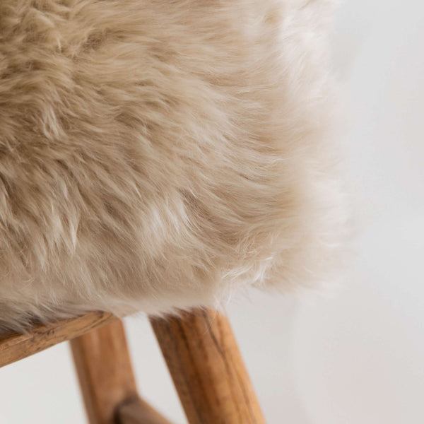 Buy and Save on The Hepburn Sheepskin Cushion - Nude Cushions | The Hepburn Sheepskin Cushion adds extra texture to your beautifully designed spaces and provides comfort to keep your head on the clouds. Made from only natural materials; ethically sourced