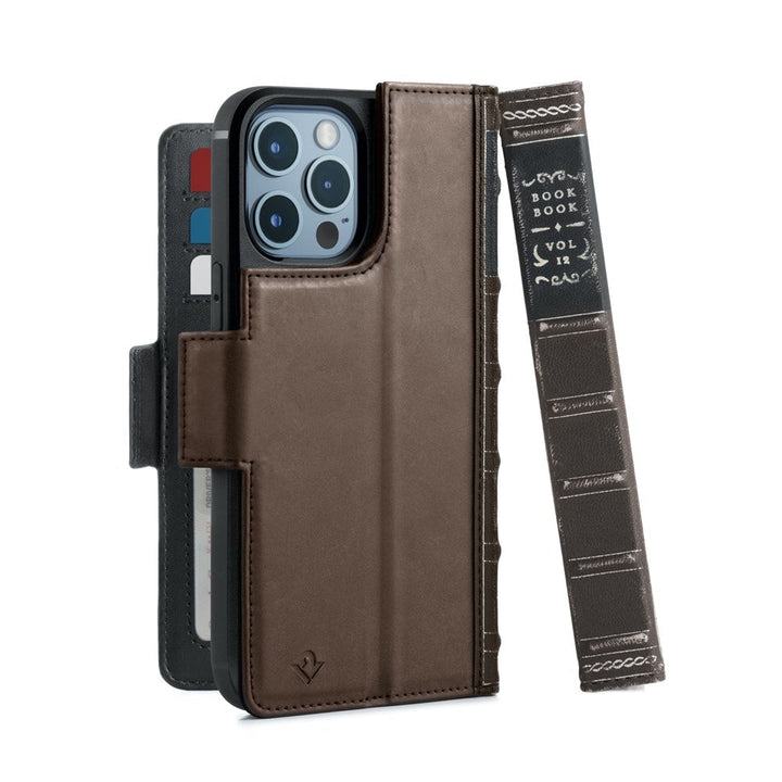 Buy online & save BookBook for iPhone 13 Pro Max - Black |Twelve South |BEON.COM.AU Hooked on BookBook? Check out the next chapter.It’s here. A fresh version of our legendary BookBook, now compatible with Apple MagSafe Charger and your favorite MagSafe accessories. BookBook for iPhone streamlines your everyday carry by combining a wallet and iPhone case into a little luxurious l... Twelve South at BEON.COM.AU
