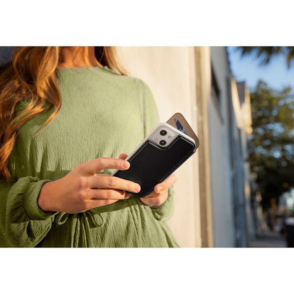 Buy online & save SurfacePad for iPhone 13 - Black |Twelve South |BEON.COM.AU Don’t call it a case...Feather light and razor thin, SurfacePad for iPhone 13 is a beautifully slim leather cover designed to shield the front and back of your phone from scratches. Inside this Napa leather jacket are two cards slots for all-in-one convenience. And yes, SurfacePad is fully MagSaf... Twelve South at BEON.COM.AU