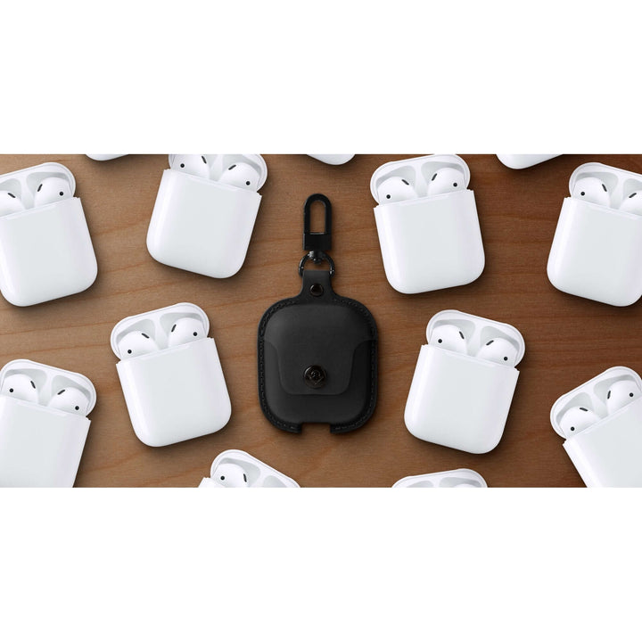 Buy online & save AirSnap for AirPods - Black |Twelve South |BEON.COM.AU Carry your AirPods in a leather road case.AirSnap is a full-grain leather case tailored to protect your AirPods while also keeping them close at hand. Slip your AirPods Charging Case into AirSnap, fasten the metal snap and your pricey ear buds are safe and sound. With the handy cutout on the bott... Twelve South at BEON.COM.AU