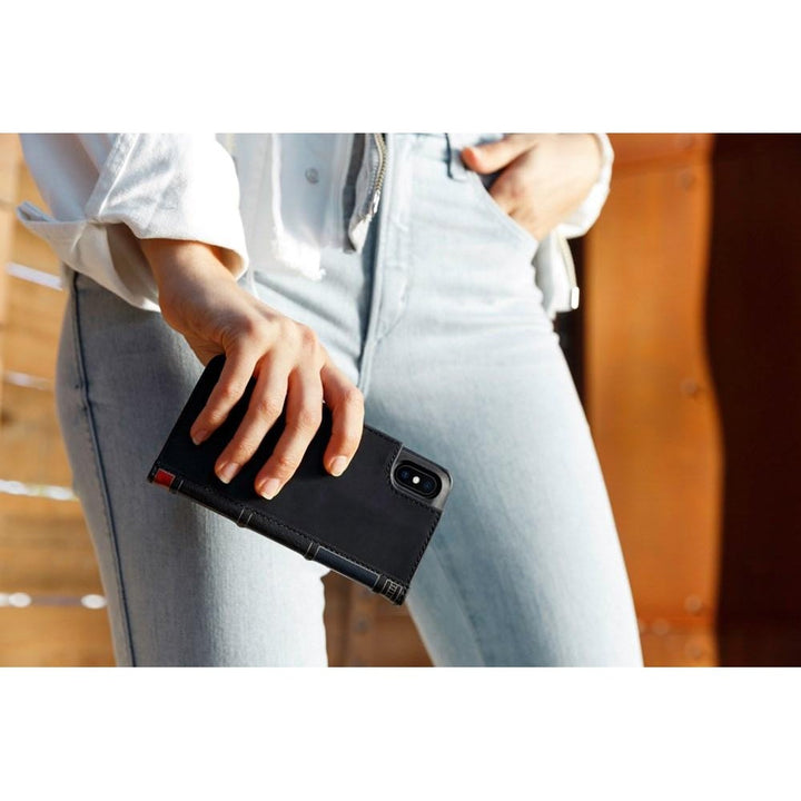Buy online & save BookBook for iPhone XS Max - Black |Twelve South |BEON.COM.AU Three stories. One incredible BookBook. BookBook for iPhone is a beautifully designed wallet case, hands-free stand and removable shell all wrapped up in a vintage leather book. BookBook has pockets to hold your ID, cards and cash. Want to watch a video or FaceTime with family? BookBook folds int... Twelve South at BEON.COM.AU