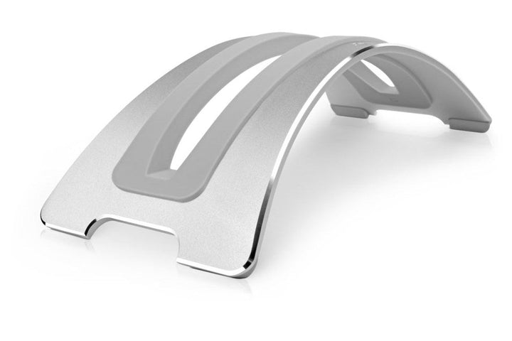 Buy online & save BookArc for MacBook - Silver |Twelve South |BEON.COM.AU The stand for tiny desks and big ideas! BookArc is the little MacBook stand that makes room for a big monitor. How? It holds MacBook vertically and off of your desk. Set your MacBook atop BookArc, plug in your favourite external monitor, keyboard &amp; mouse. Now you have taken a compact lapt... Twelve South at BEON.COM.AU