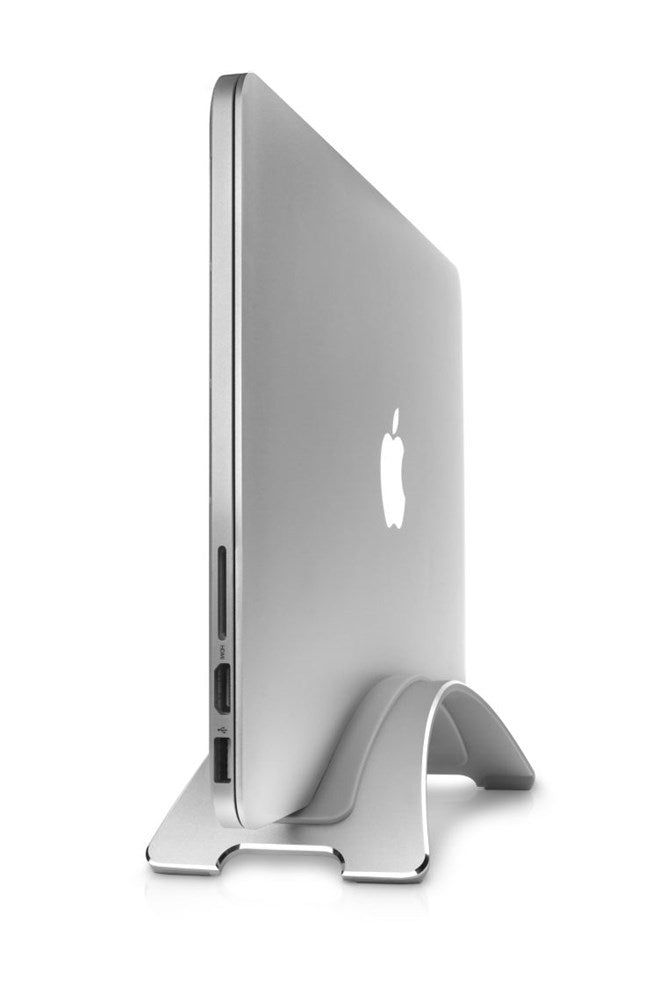 Buy online & save BookArc for MacBook - Silver |Twelve South |BEON.COM.AU The stand for tiny desks and big ideas! BookArc is the little MacBook stand that makes room for a big monitor. How? It holds MacBook vertically and off of your desk. Set your MacBook atop BookArc, plug in your favourite external monitor, keyboard &amp; mouse. Now you have taken a compact lapt... Twelve South at BEON.COM.AU