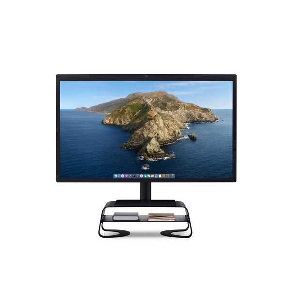 Buy online & save Curve Riser |Twelve South |BEON.COM.AU Elevate your iMac or display with Curve Riser.Curve Riser is a premium metal stand inspired by Curve for MacBook. This sleek, fixed-height stand showcases and elevates your iMac, iMac Pro or external display to a more comfortable viewing height. The convenient storage shelf holds hard drives, hub... Twelve South at BEON.COM.AU