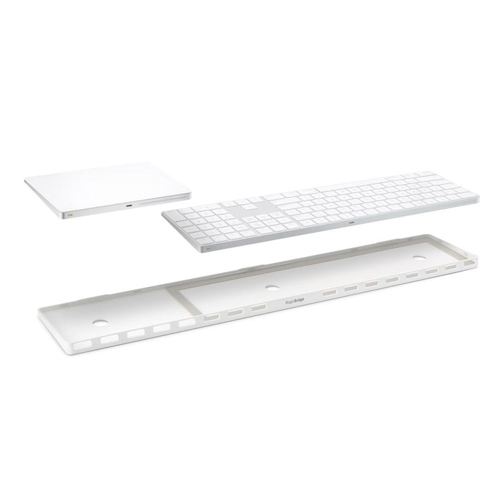Buy online & save MagicBridge Extended - White |Twelve South |BEON.COM.AU Abracadabra. Your Apple keyboard and trackpad are now one awesome control station.MagicBridge turns your Magic Keyboard with Keypad and Magic Trackpad 2 into a one-piece control surface, tidying up your workspace and keeping your trackpad right where you need it to swipe, pinch or tap. Make more ... Twelve South at BEON.COM.AU