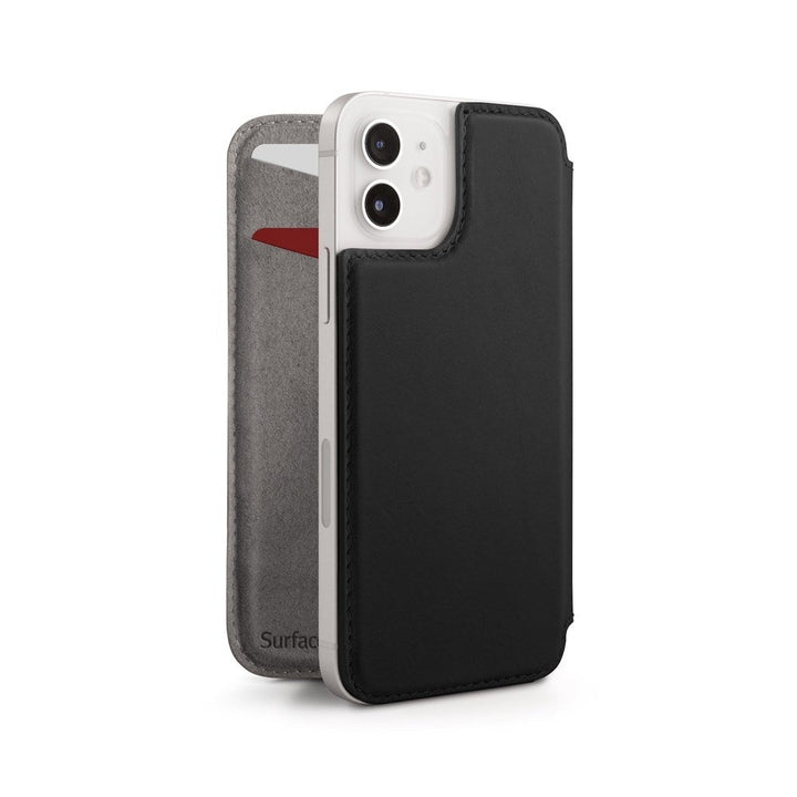 Buy online & save SurfacePad for iPhone 12 Mini - Black |Twelve South |BEON.COM.AU Don’t call it a case...Feather light and razor thin, SurfacePad for iPhone 12 is a beautifully slim leather cover designed to shield the front and back of your phone from scratches. Inside this Napa leather jacket are two cards slots for all-in-one convenience. And yes, SurfacePad is fully MagSaf... Twelve South at BEON.COM.AU