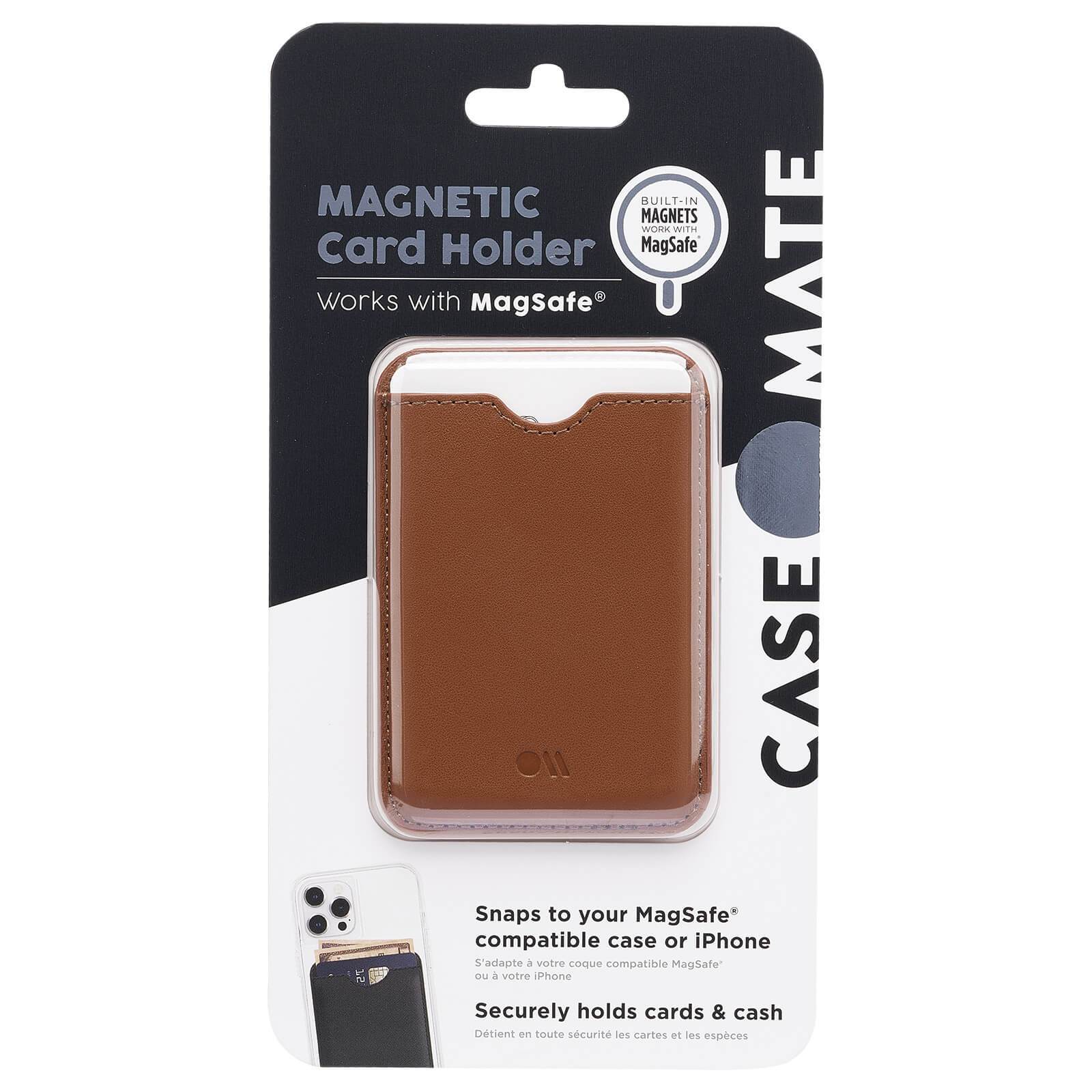 iPhone 13/12 Series CASEMATE CardHolder Work With MagSafe - Cognac Brown CM047368 CASEMATE