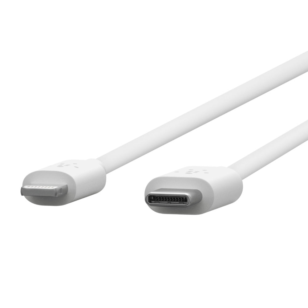 BELKIN BOOST CHARGE USB-C CABLE WITH LIGHTNING CONNECTOR 1.2 METER - WHITE F8J239BT04-WHT Belkin