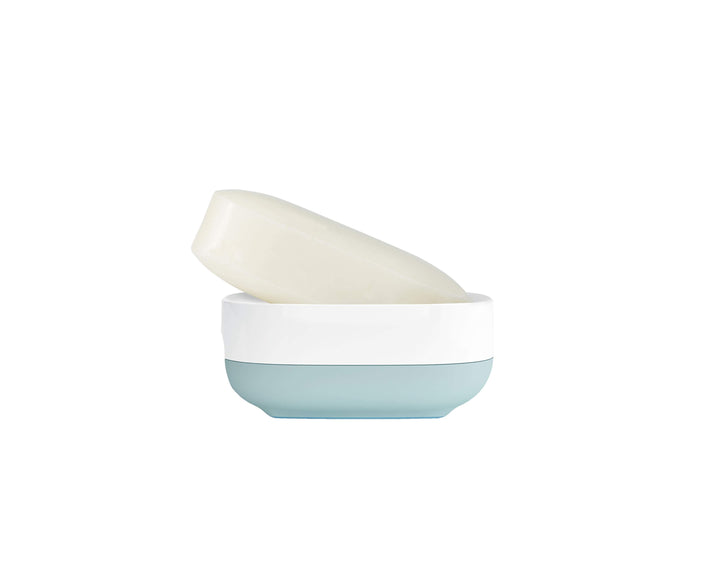 Buy online & save Slim™ Compact Soap Dish | BEON.COM.AU  This clever soap dish has a unique, sloping design that saves space and allows any excess water or suds from your soap to neatly drain away.  Unique, sloping design saves space Holds a full-size soap bar in less space Clever angled base allows soap to drain Dismantles for easy cleaning Ventilate... Joseph Joseph at BEON.COM.AU