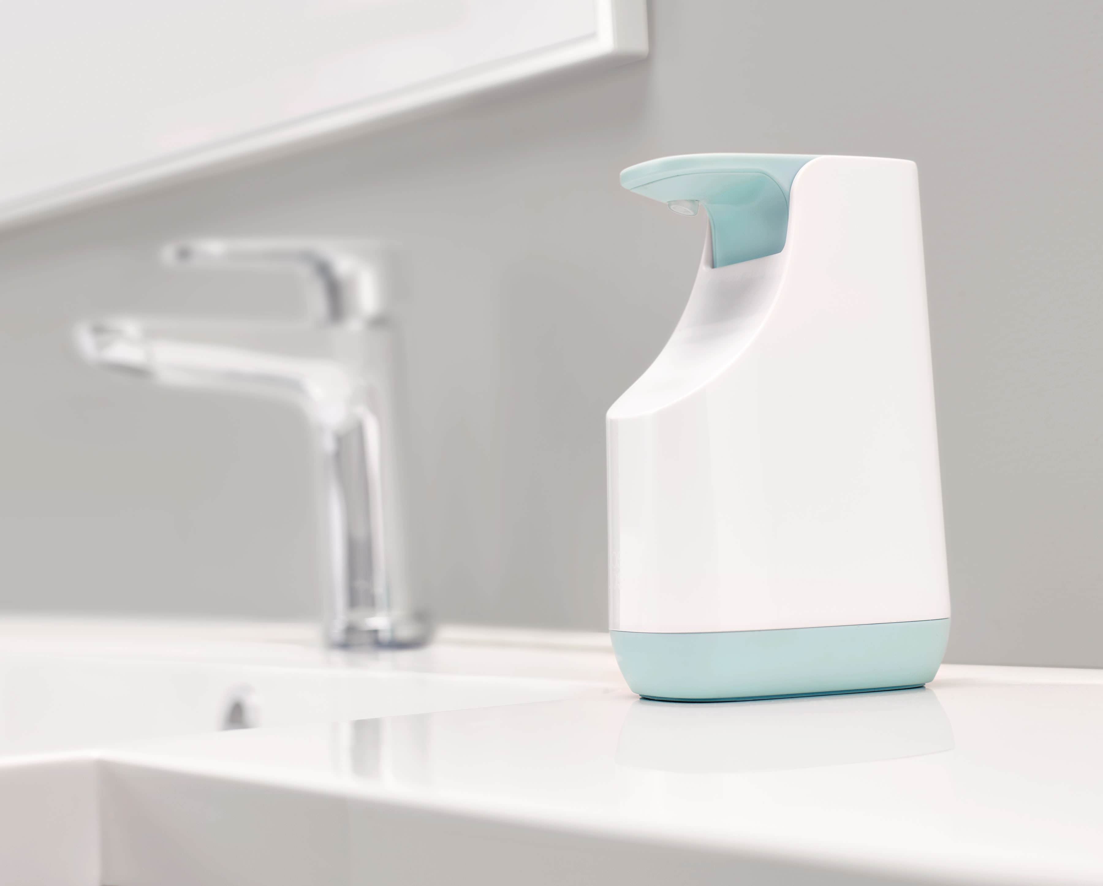 BEON.COM.AU  The narrow footprint of this soap pump means it takes up less room by your sink without compromising on capacity.  Slimline, space-saving design Fill-level window Large, easy-push pump head Non-drip nozzle Large capacity: 350ml (12.3 fl oz)  Specifications Care & use:  Wash and dry by hand B... Joseph Joseph at BEON.COM.AU