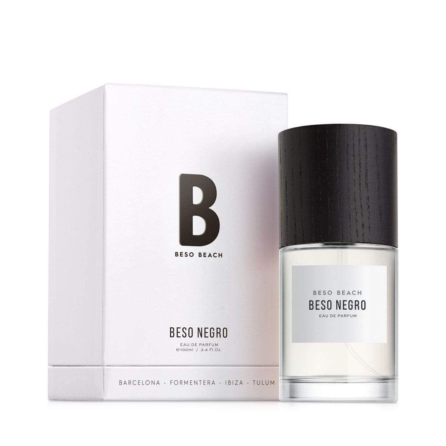BEON.COM.AU Beso Negro pays homage to a memorable sunsets. The most provocative kiss... notes of violet and cardamom give way to the night, to the provocation of patchouli and to the wildest side of leather and sandalwood. A unique personality that unites in a carnal kiss where the darkness and the moon are ... Beso Beach at BEON.COM.AU