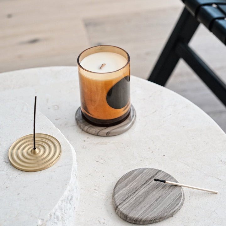 Stone Coaster Set - Wood Grain Accessories Available at BEON | Experience nature's embrace with the irregular circular design of the Stone Coaster. Handcrafted with meticulous attention to detail, each coaster possesses its distinct character, making ever