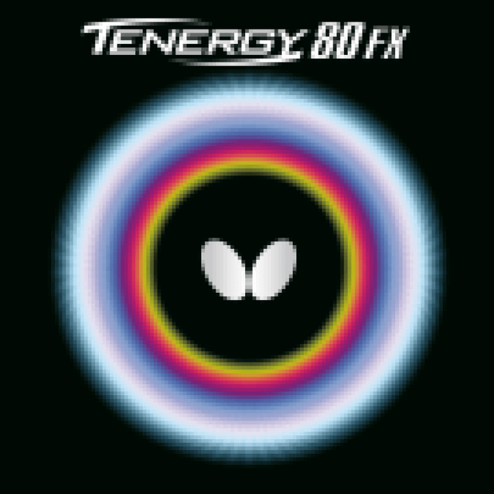 Buy & Save on Butterfly Tenergy 80-Fx Rubber | Butterfly Tenergy 80-FX Rubber Tenergy 80 FX Tenergy 80-FX - the ideal balance between spin and speed now in a softer sponge. Tenergy 80-FX is an ideal rubber for all-round attackers and mid-distance loopers. Looking for more control? The touch in the short game is among the best in the Tenergy series! | Butterfly at BEON