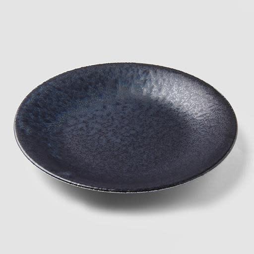 Save on BB Black Side Plate Made in Japan at BEON. 21cm diameter x 2.5cm height Side Plate in BB Black design A mottled black glaze highlighted with iridescent blue. Each piece has a unique dappled pattern determined by its position in the kiln during the firing process. This is a great size plate to use as a starter plate, for desserts or as a side plate for bread to accompany soup or casseroles. Handcrafted in JapanMicrowave and dishwasher safe