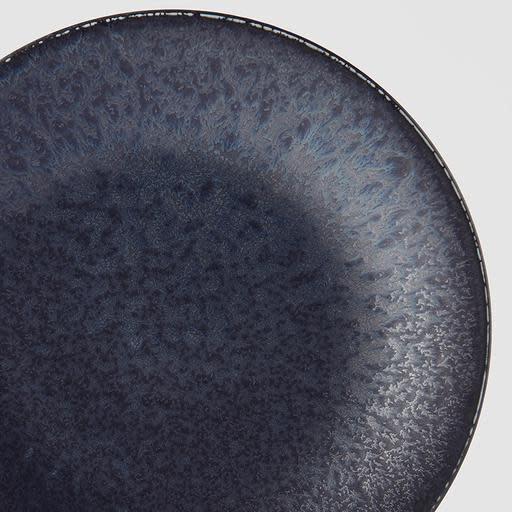 Save on BB Black Side Plate Made in Japan at BEON. 21cm diameter x 2.5cm height Side Plate in BB Black design A mottled black glaze highlighted with iridescent blue. Each piece has a unique dappled pattern determined by its position in the kiln during the firing process. This is a great size plate to use as a starter plate, for desserts or as a side plate for bread to accompany soup or casseroles. Handcrafted in JapanMicrowave and dishwasher safe