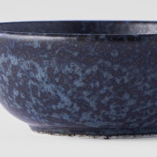 Save on BB Black Ramekin Made in Japan at BEON. 8.5cm diameter x 3.5cm height Ramekin in BB Black design A mottled black glaze highlighted with iridescent blue. Each piece has a unique dappled pattern determined by its position in the kiln during the firing process. A perfect dish for sauces to accompany dumplings, spring rolls and sausage rolls.Handcrafted in Japan. Microwave and dishwasher safe