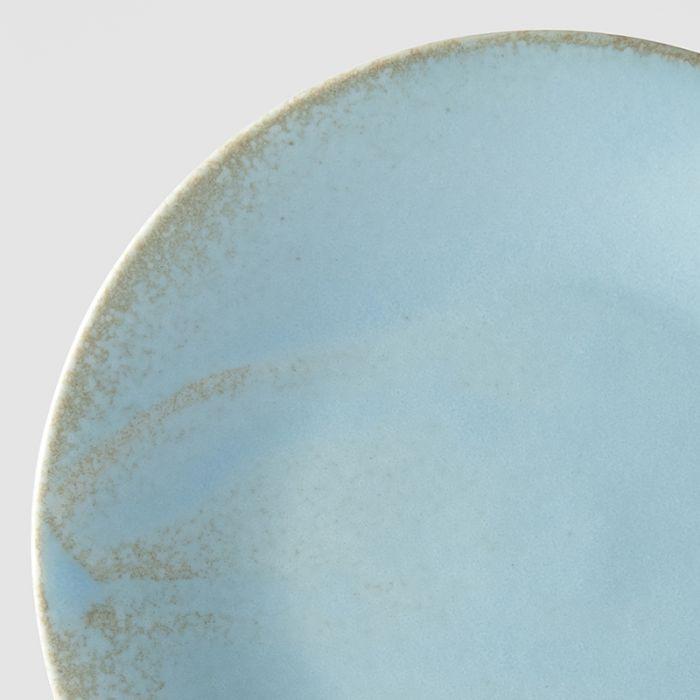 Save on Soda Blue Tapas Plate Made in Japan at BEON. 17cm diameter x 2.1cm height Tapas Plate in Soda Blue design The Soda Blue range features a soft pastel blue, highlighted by a gentle play of white. Each piece has a unique pattern determined by its position in the kiln during the firing process. Perfect as a plate to enjoy your favourite tapas, use as a side plate, or to serve with your morning or afternoon tea.Handcrafted in JapanMicrowave and dishwasher safe