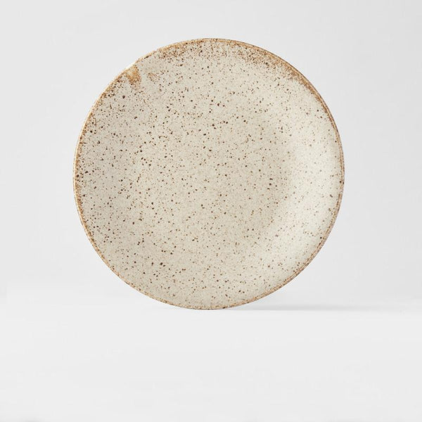 Save on Sand Fade Side Plate Made in Japan at BEON. 21cm diameter x 2.5cm height Side Plate in Sand Fade design The Sand Fade Glaze features a warm, sandy tone with touches of hazel brown. Each piece has a unique speckled pattern determined by its position in the kiln during the firing process. This is a great size plate to use as a starter plate, for desserts or as a side plate for bread to accompany soup or casseroles. Handcrafted in JapanMicrowave and dishwasher safe