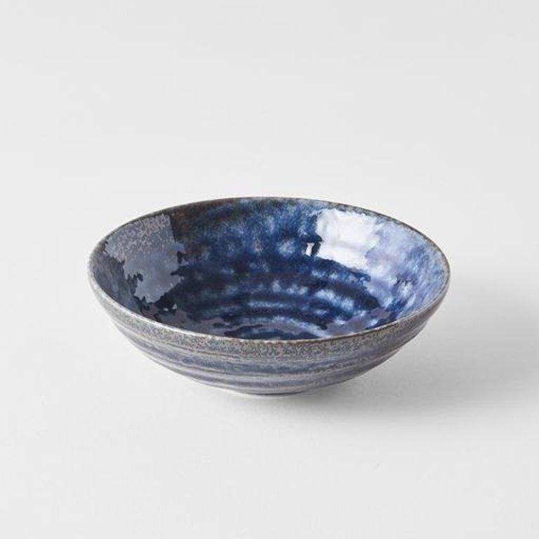 Save on Midnight Blue Small Bowl Made in Japan at BEON. 14cm diameter x 4.5cm height Small Bowl in Midnight Blue design Featuring a dark indigo gloss with subtle brown undertones. The glaze runs over a pattern of concentric circles. It works in perfect harmony with the rustic shapes made by the kiln. This small dish is the perfect size for sauces, dips, snacks or your favourite set dessert. Handcrafted in JapanMicrowave and dishwasher safe.