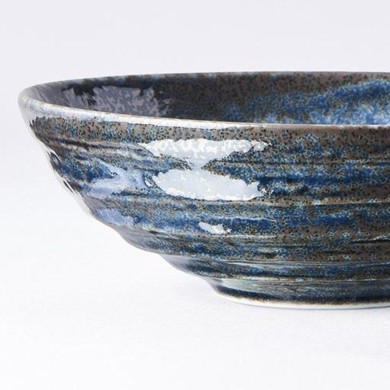Save on Midnight Blue Small Bowl Made in Japan at BEON. 14cm diameter x 4.5cm height Small Bowl in Midnight Blue design Featuring a dark indigo gloss with subtle brown undertones. The glaze runs over a pattern of concentric circles. It works in perfect harmony with the rustic shapes made by the kiln. This small dish is the perfect size for sauces, dips, snacks or your favourite set dessert. Handcrafted in JapanMicrowave and dishwasher safe.