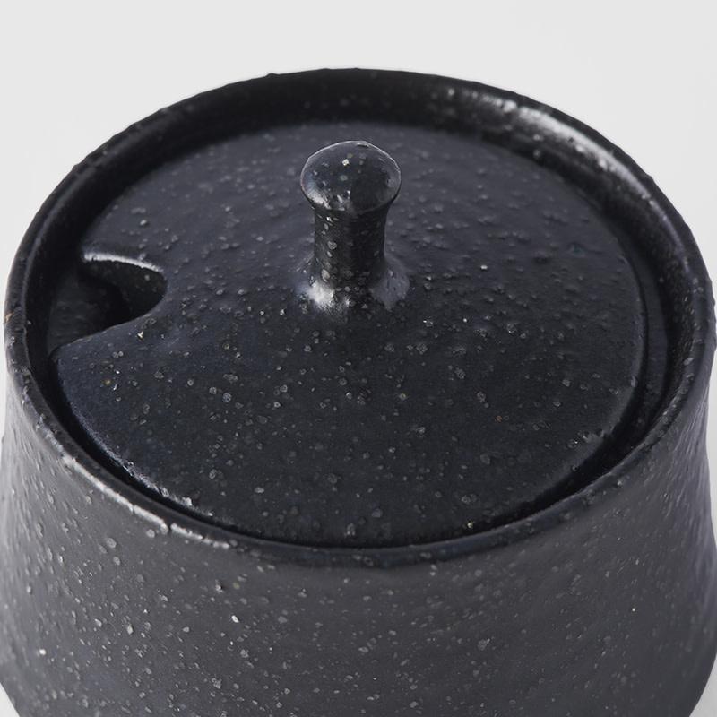 Save on Matte Black Sugar Pot Made in Japan at BEON. 6cm diameter x 4cm height Sugar pot in Matte Black design. Use this beautiful sugar pot to keep sugar. Handmade in JapanMicrowave and dishwasher safe