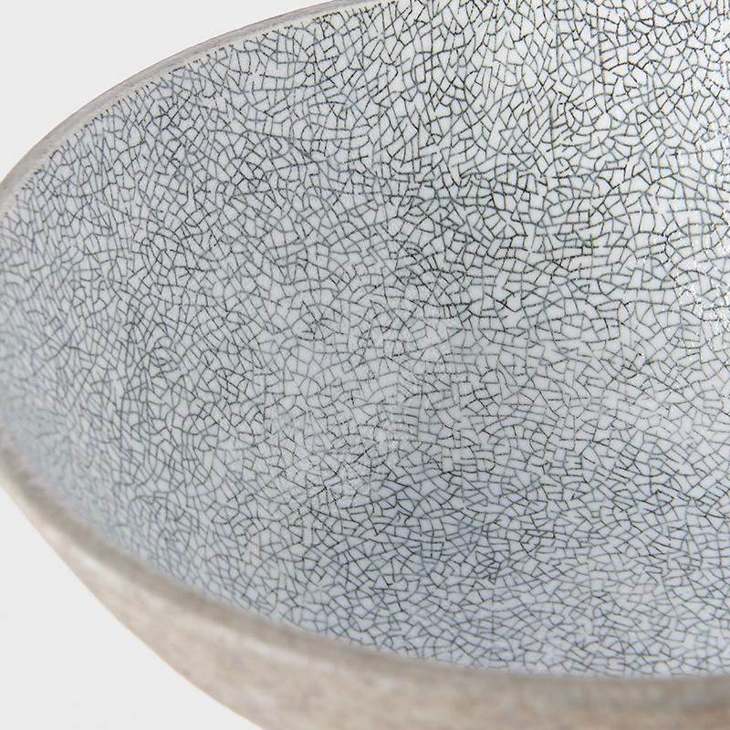 Crazed Grey Udon Bowl Made in Japan BEON