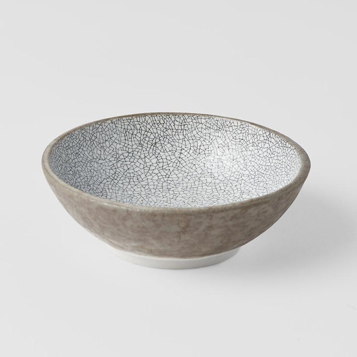 Crazed Grey Small Shallow Bowl