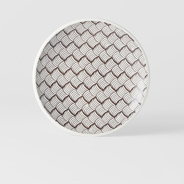 Save on White Weave Side Plate Made in Japan at BEON. 20cm diameter x 3cm height Side Plate in White Weave design This is a great size plate to use as a starter plate, for desserts or as a side plate for bread to accompany soup or casseroles. Handmade in JapanMicrowave and dishwasher safe