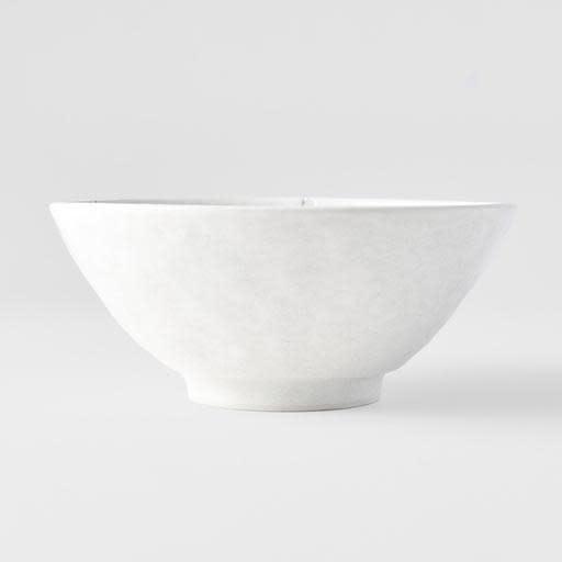 Save on White Blossom Udon Bowl Made in Japan at BEON. 20cm diameter x 8cm height. Udon Bowl in White Blossom design. The White Blossom range features a Sakura blossom motif on a powder white gloss glaze. The cherry blossom is a special flower for the people of Japan representing renewal and the ephemeral nature of life. Traditionally used for udon, the deep shape of this bowl is perfect for soups, noodles, pasta, salads and curry dishes. Handcrafted in JapanDishwasher and microwave safe