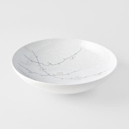 Save on White Blossom Open Serving Bowl Made in Japan at BEON. 28cm diameter x 7.5 height Open shape serving bowl in White Blossom Design The White Blossom range features a Sakura blossom motif on a powder white gloss glaze. The cherry blossom is a special flower for the people of Japan representing renewal and the ephemeral nature of life. Great piece for table centrepiece, or as a main focus of a buffet style meal serving salads and pasta. Top selling bowl that makes a great gift.Handcrafted in JapanMicro