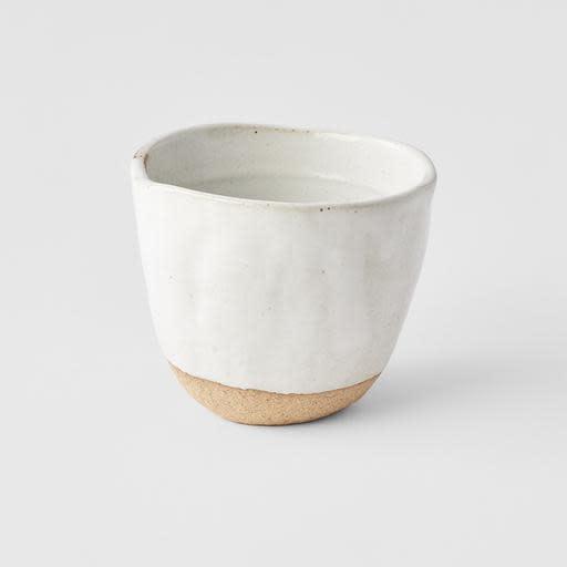 Save on White Lopsided Tea Mug Made in Japan at BEON. 200ml8cm diameter x 7cm height White tea mug in Lopsided Uneven design.Enjoy your favourite tea or coffee from this unique cup. Handmade in Japan. Microwave and dishwasher safe.