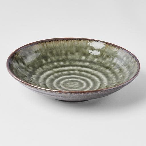 Save on Sage Open Bowl Made in Japan at BEON. 22cm diameter x 5cm height Open Bowl in Sage design This open bowl is a great shape for sharing dishes. Use for pasta, curries, risottos or salads. Handmade in Japan. Microwave and dishwasher safe.