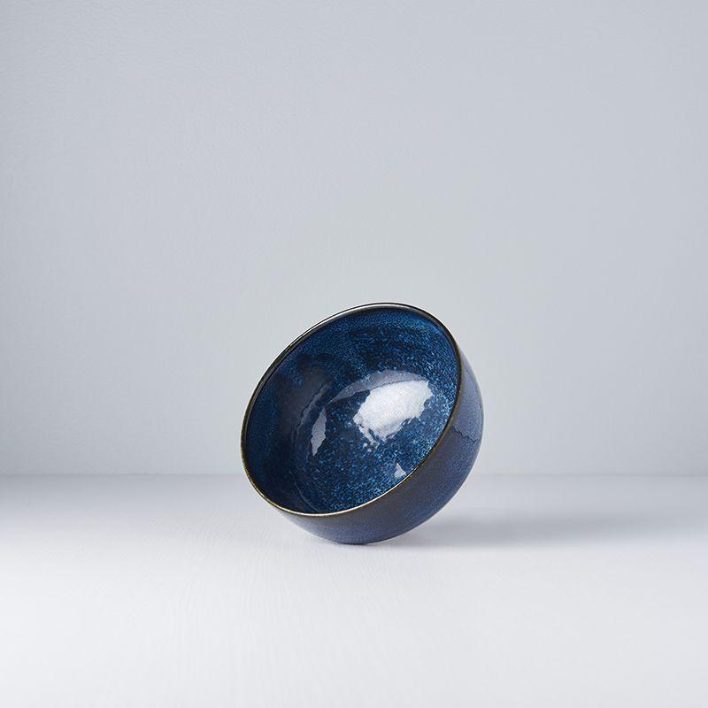 Save on Indigo Blue U Shaped Bowl Made in Japan at BEON. 16cm diameter x 8cm height U Shaped bowl in Indigo Blue design.The Indigo Blue range is a popular glaze due the richness and depth of colour. A unique dappling effect means no two are the same. This bowl can be used for rice, soups and curry.Handcrafted in Japan.Microwave and Dishwasher safe.