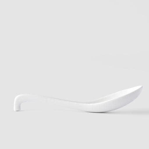 Save on Matte White Large Spoon Made in Japan at BEON. 17.5cm length Large ceramic spoon in Matte White design Use when serving ramen, noodles and soups. Handmade in Japan.Microwave and dishwasher safe.