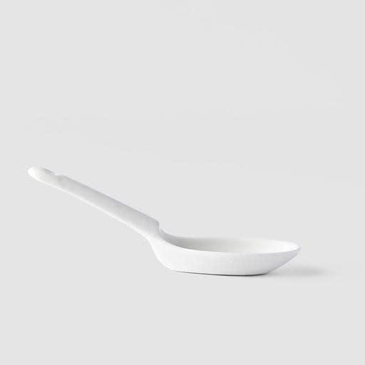 Save on Matte White Small Spoon Made in Japan at BEON. 15cm length Small ceramic spoon in Matte White design Use when serving ramen, noodles and soups. Handmade in Japan. Microwave and dishwasher safe.