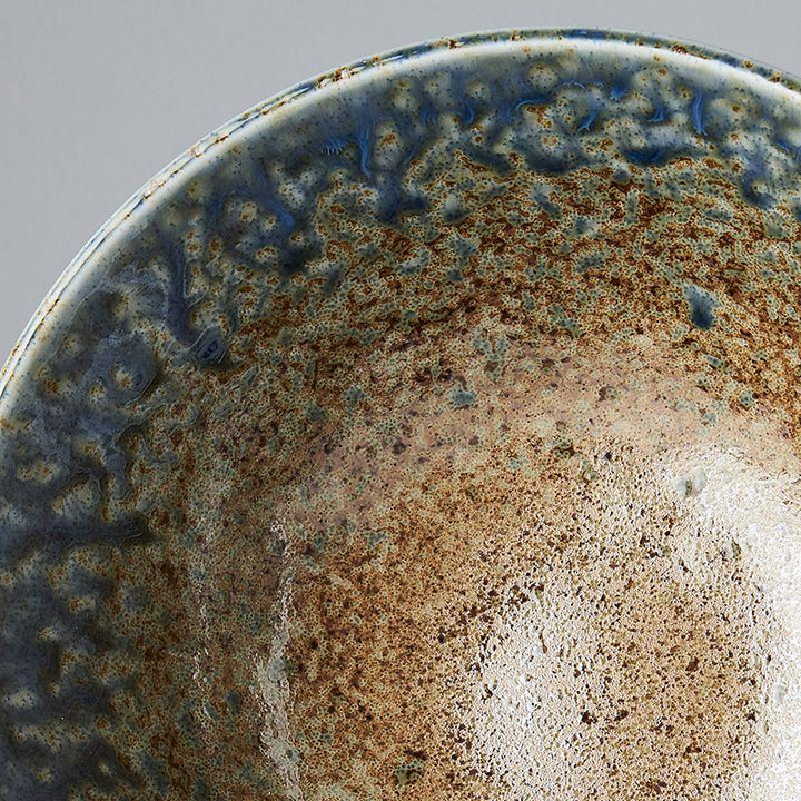 Save on Earth & Sky Udon Bowl Made in Japan at BEON. 20cm diameter x 8cm height Udon Bowl in Earth & Sky design The Earth & Sky range features a hand-dipped edge of bold ink-blue contrasted with a speckled tawny brown. Traditionally used for udon, the deep shape of this bowl is perfect for soups, noodles, pasta, salads and curry dishes. Handcrafted in JapanDishwasher and microwave safe