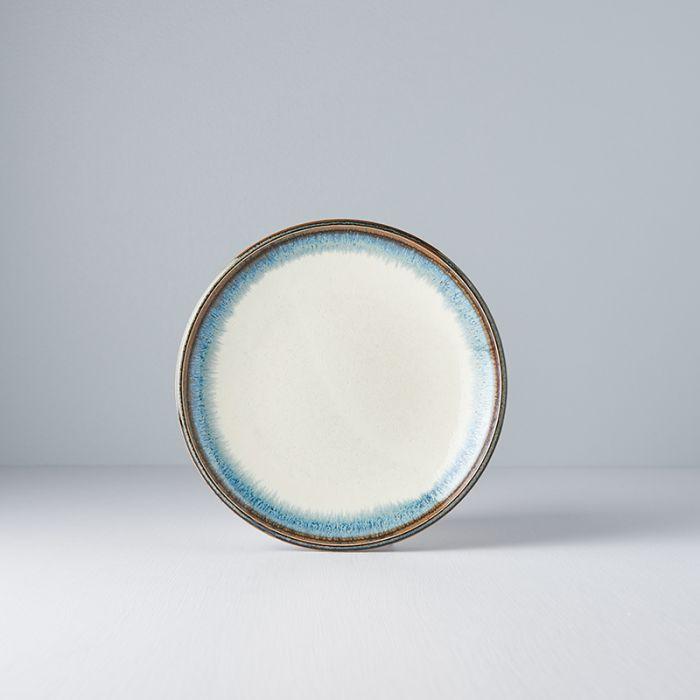 Save on Aurora Side Plate Made in Japan at BEON. 20cm diameter x 3cm height Side Plate in Aurora design This is a great size plate to use as a starter plate, for desserts or as a side plate for bread to accompany soup or casseroles. Handmade in JapanMicrowave and dishwasher safe