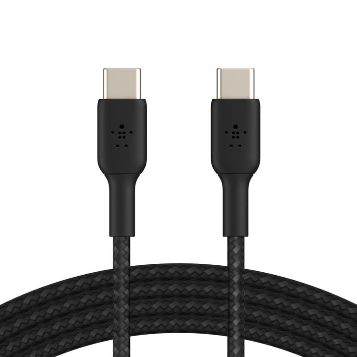 BELKIN BOOSTCHARGE Braided USB-C to USB-C Charge/Sync Cable 1 Meter - Black CAB004BT1MBK Belkin