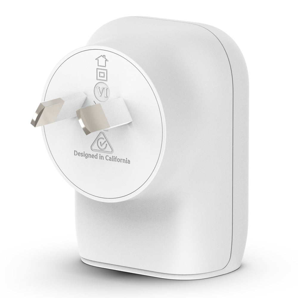 BELKIN BoostCharge Dual Wall Charger With PPS 37W (USB-C/USB-A) - White WCB007AUWH Belkin