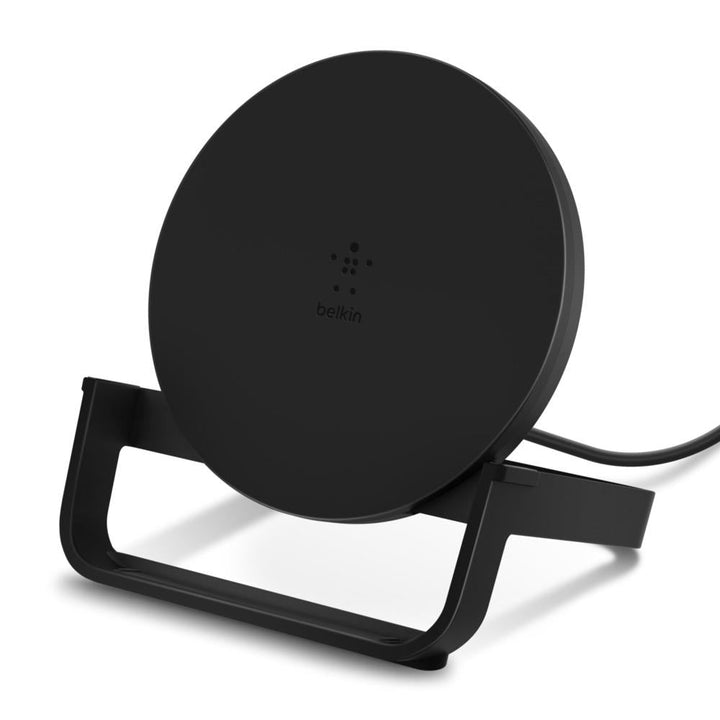 BELKIN BOOSTCHARGE Wireless Charging Stand 10W (AC Adapter Not Included) - Black WIB001BTBK Belkin