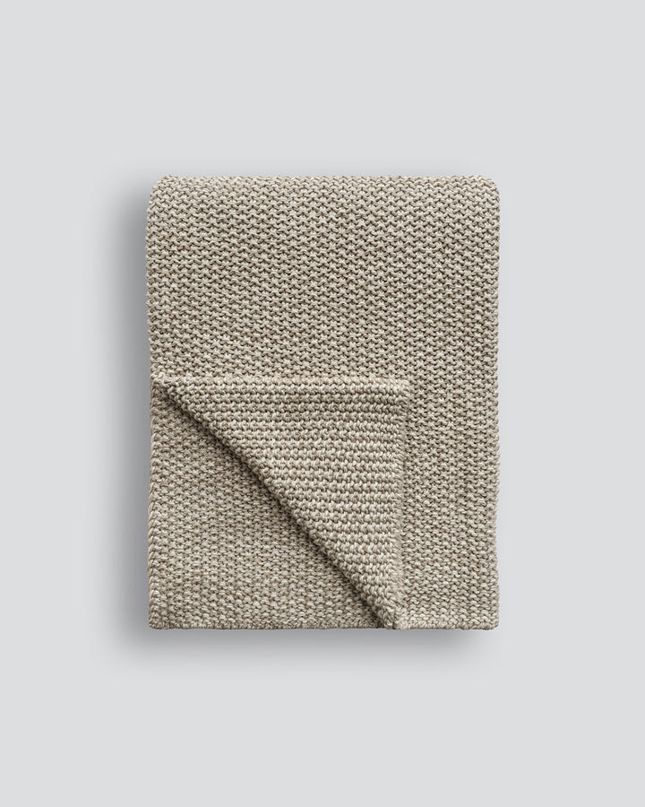 Devon Throw Retreat into the comfort of this calming, sage toned throw. A classic and versatile accessory to any room, the contemporary design of the Devon offers an unparalleled sense of comfort and style. Knitted from 100% organic cotton, the medium wei